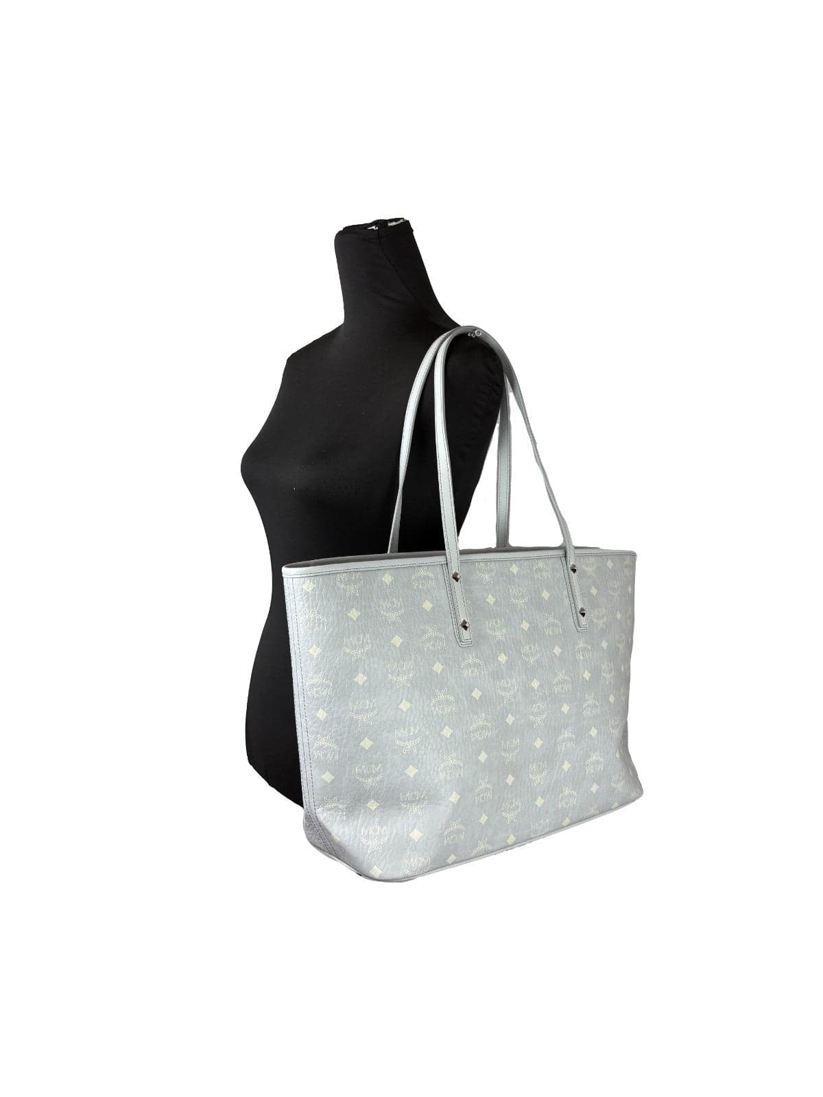 MCM Aren Leather Shoulder Tote Bag - 3
