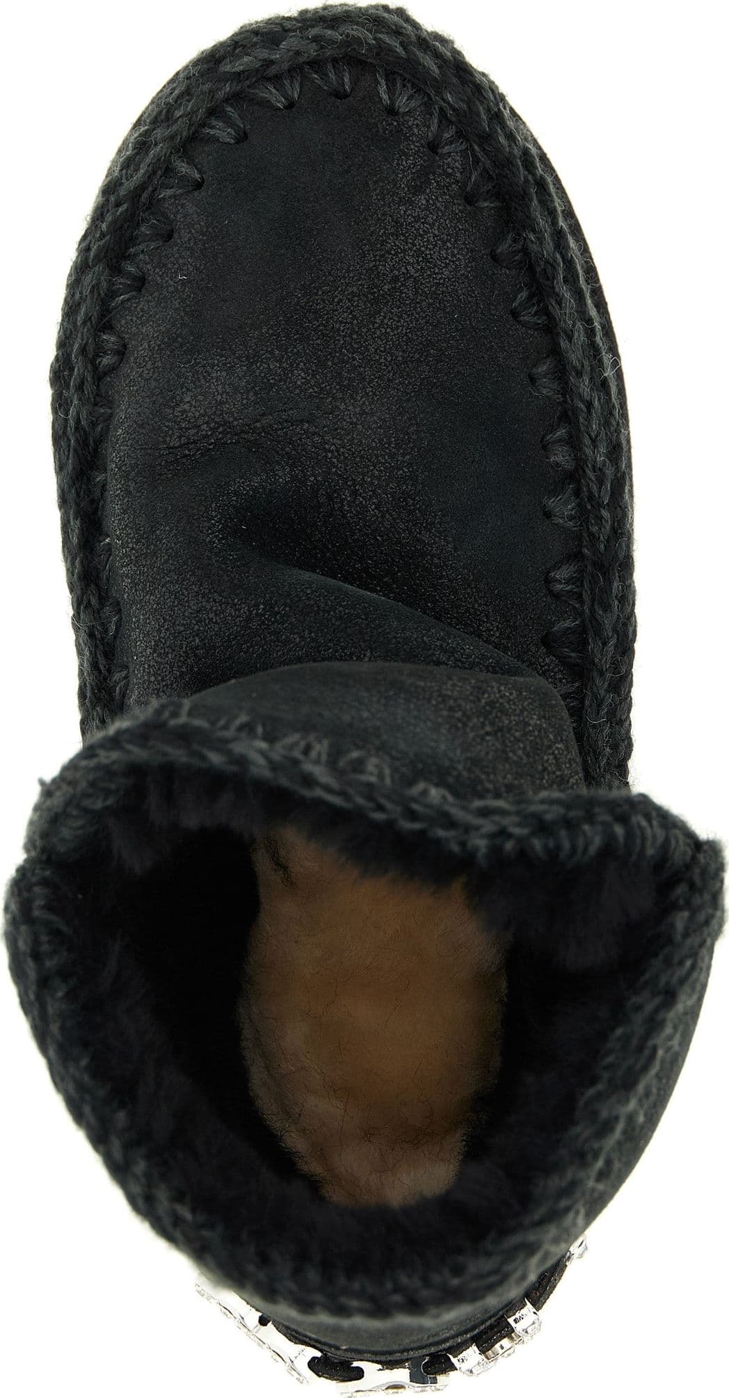 Black Lamb Leather Ankle Boots - 4