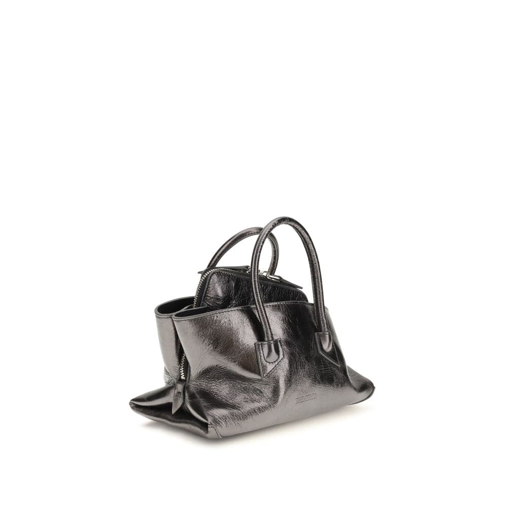 Gray Calf Leather Bos Taurus Handbag - 2
