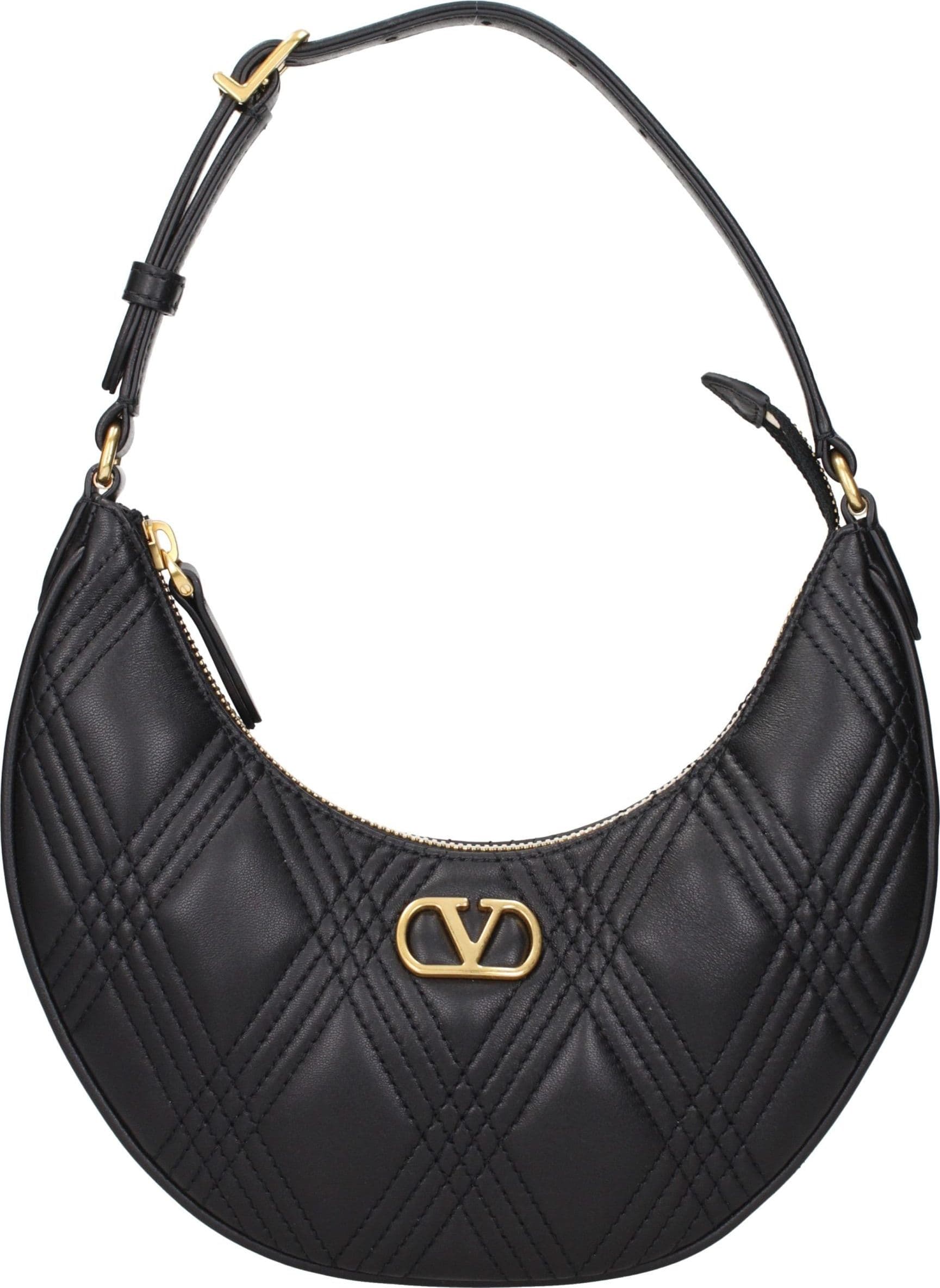 Black Leather Shoulder Bag
