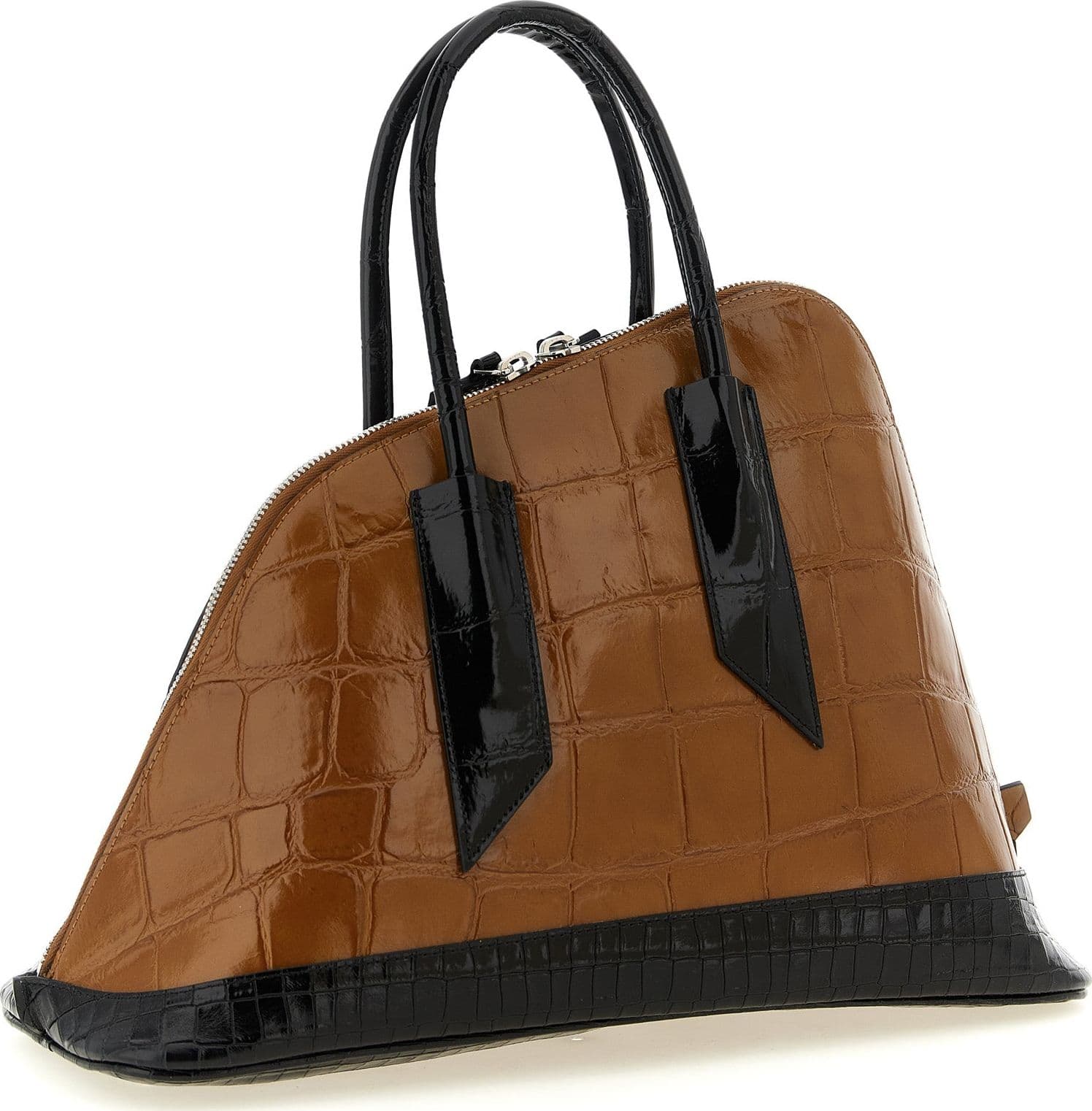 Brown Calf Leather Bos Taurus Handbag - 2