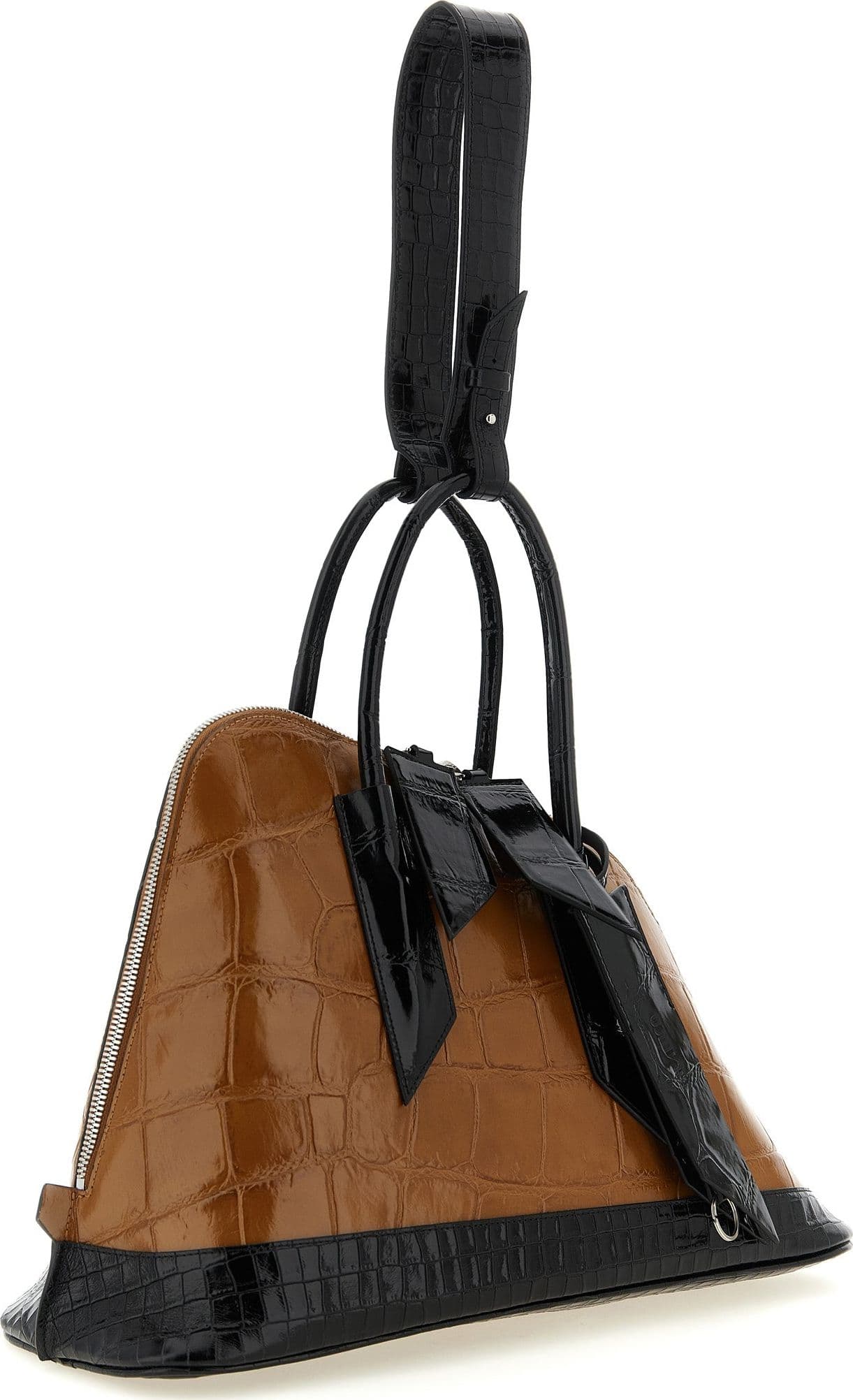 Brown Calf Leather Bos Taurus Handbag - 3