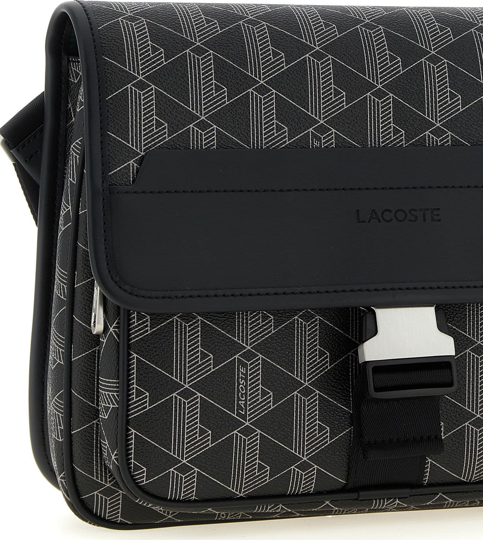 Black Pvc Crossbody Bag - 3