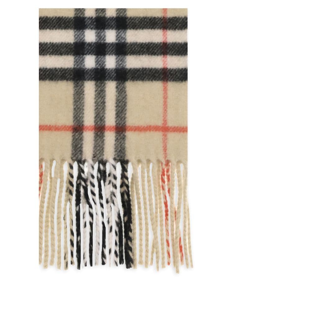 Beige Cashmere Scarf - 3