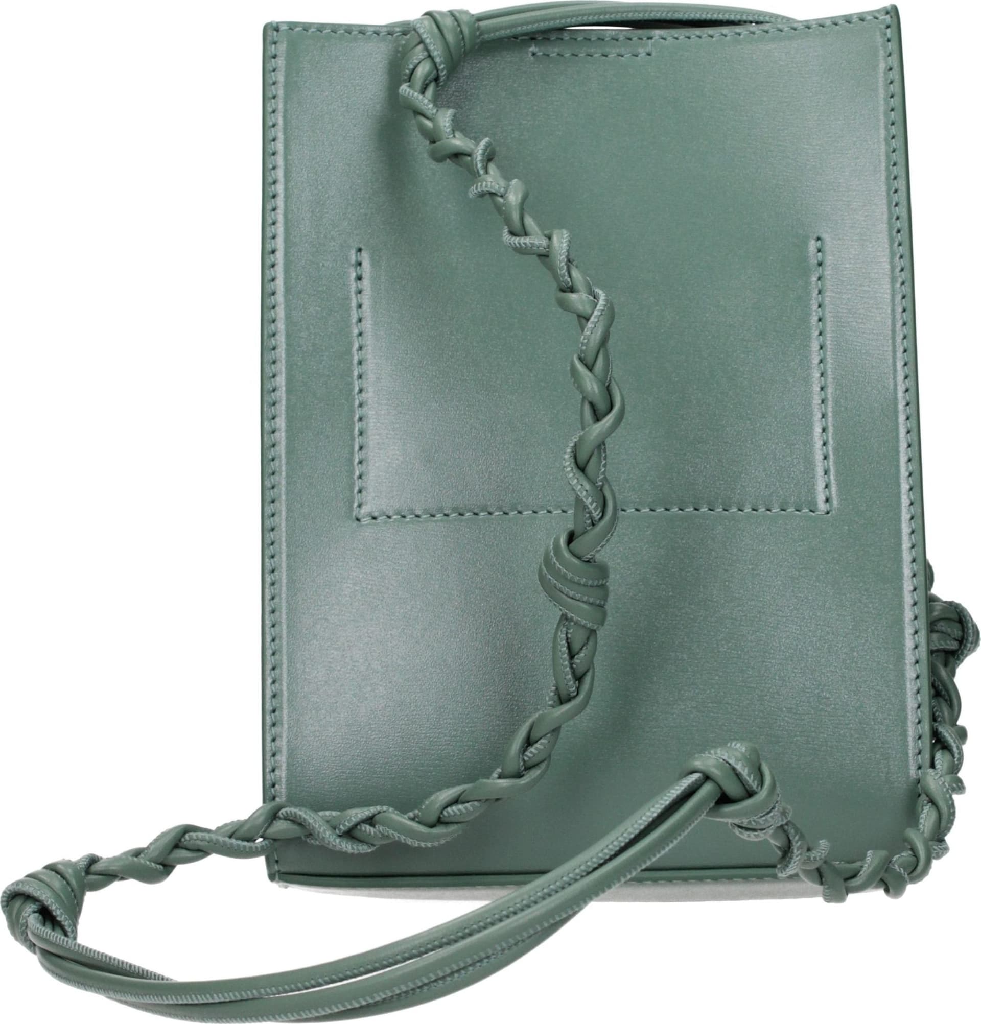Green Leather Crossbody Bag - 3