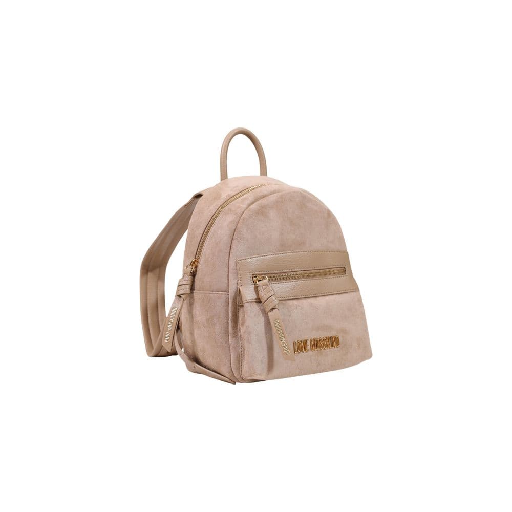 Beige Polyester Backpack - 2
