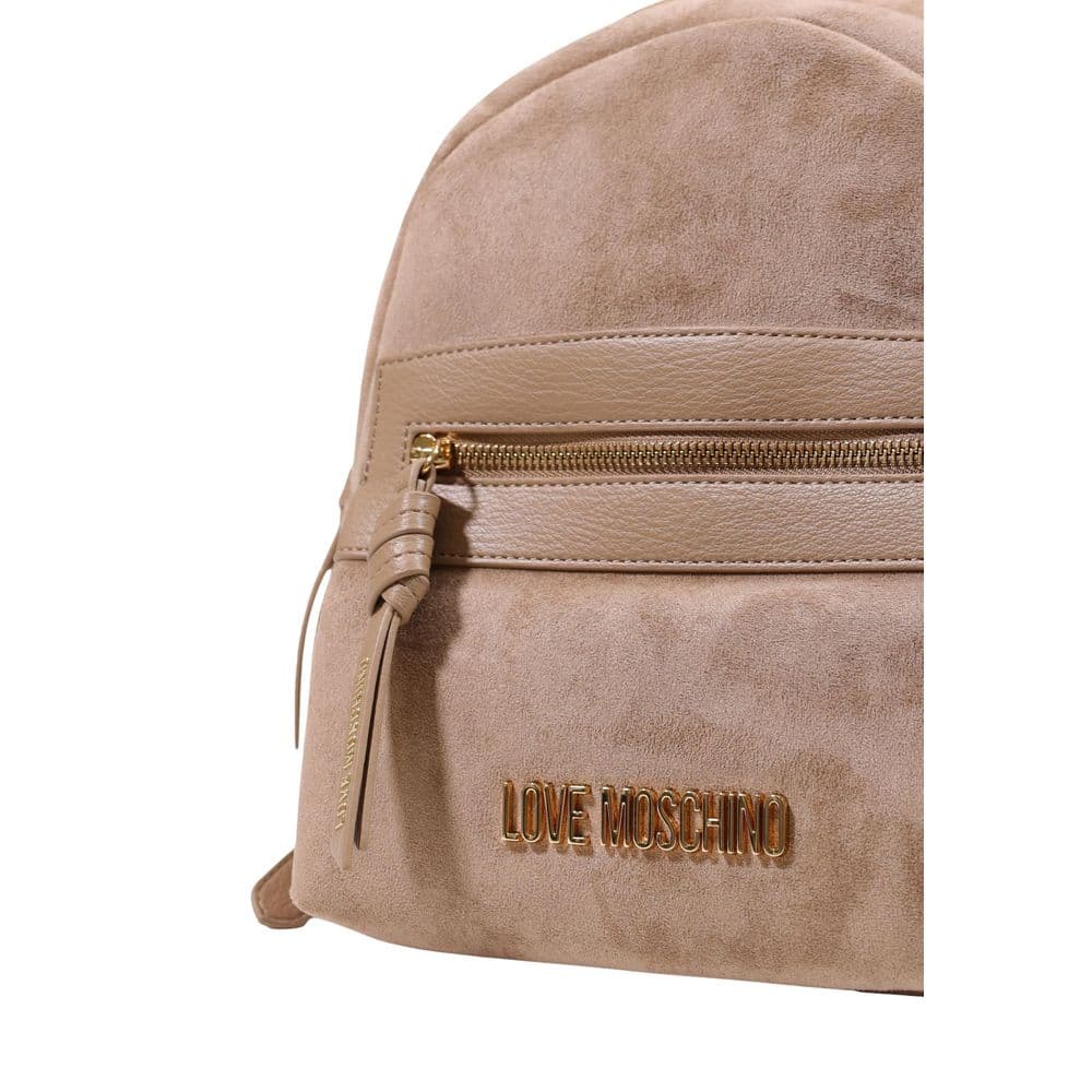 Beige Polyester Backpack - 4