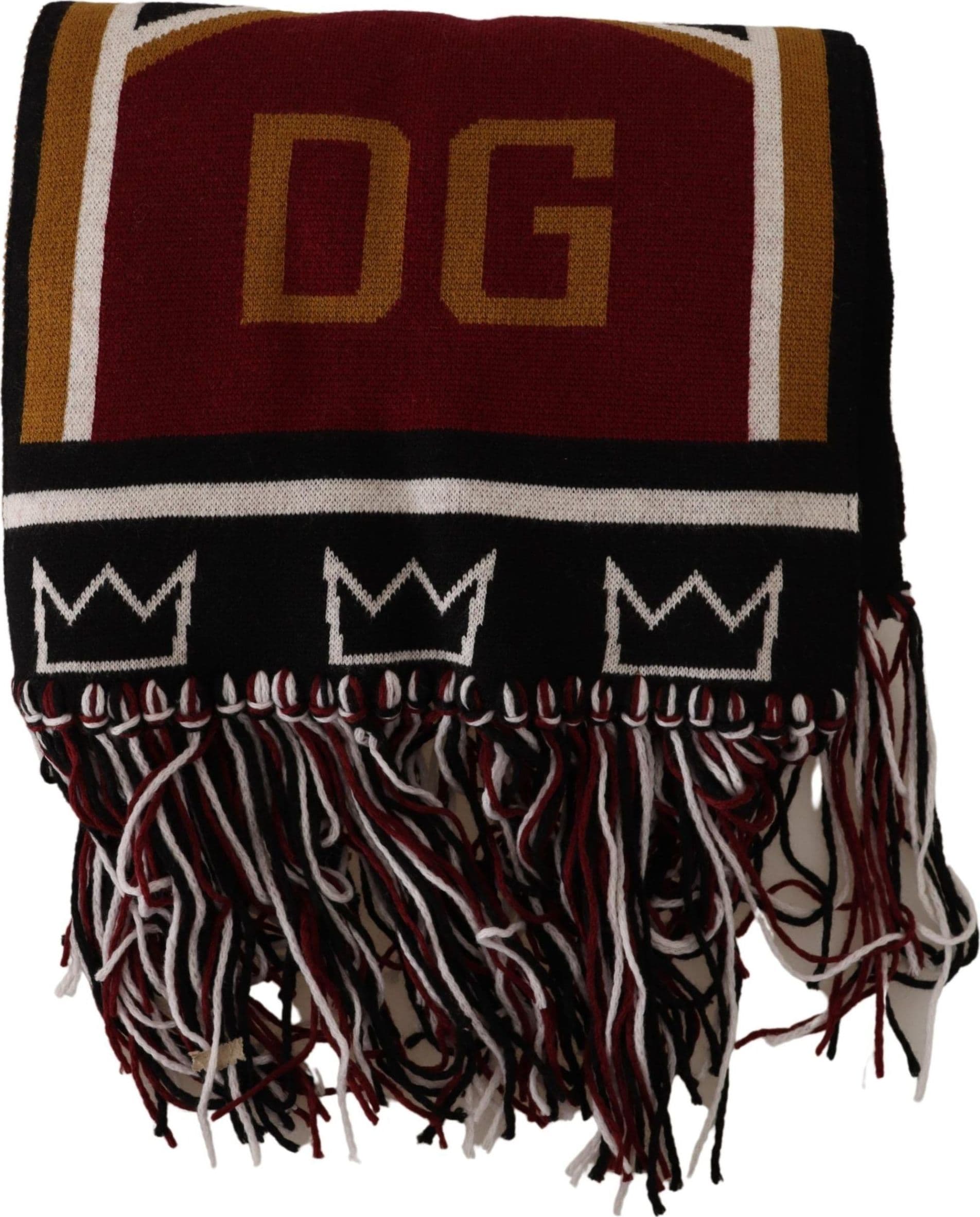 Multicolor Wool Knit DG King Shawl Wrap Scarf - 3