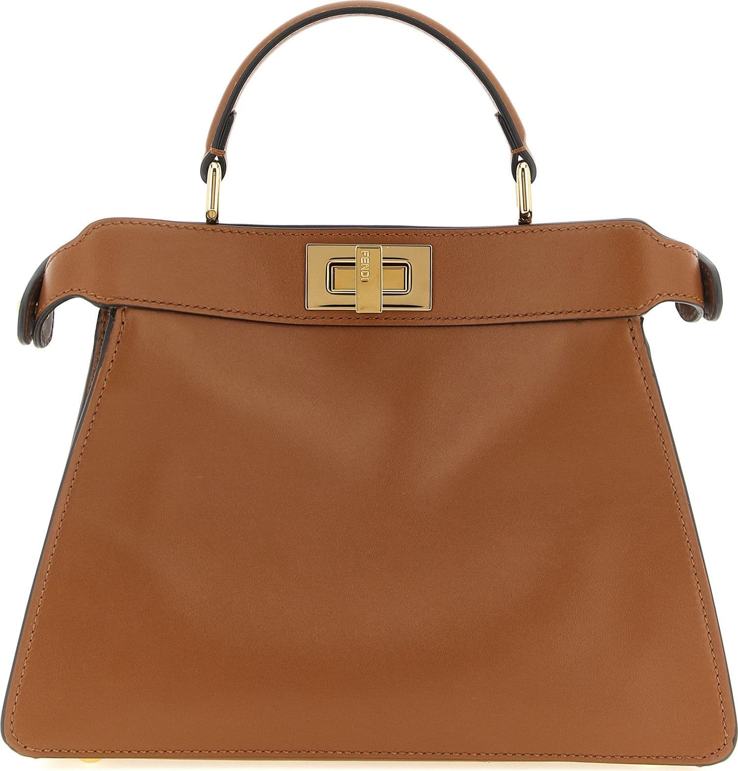 Brown Calfskin Crossbody Bag - 3