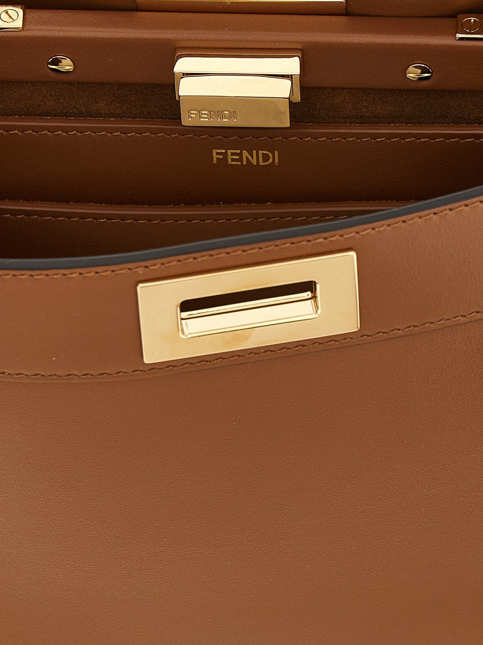 Brown Calfskin Crossbody Bag - 5