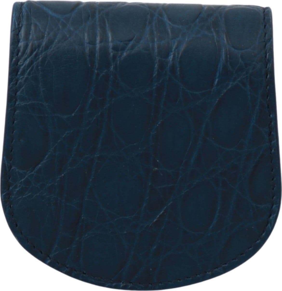 Blue Leather Holder Pocket Condom Case - 3