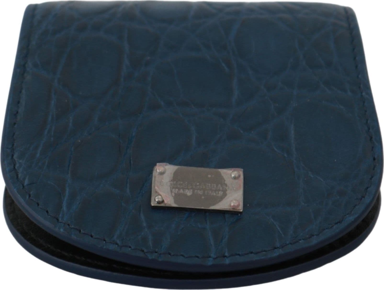 Blue Leather Holder Pocket Condom Case - 4