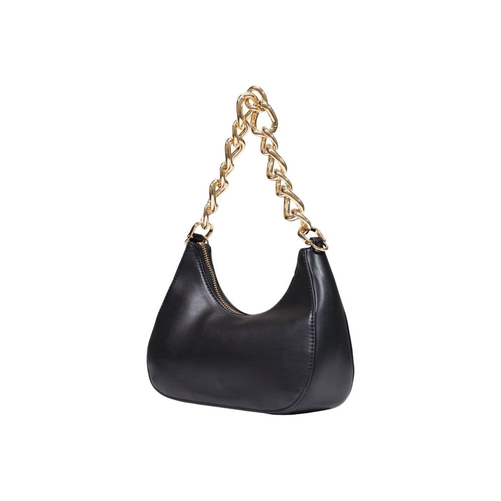 Black Polyester Handbag - 3