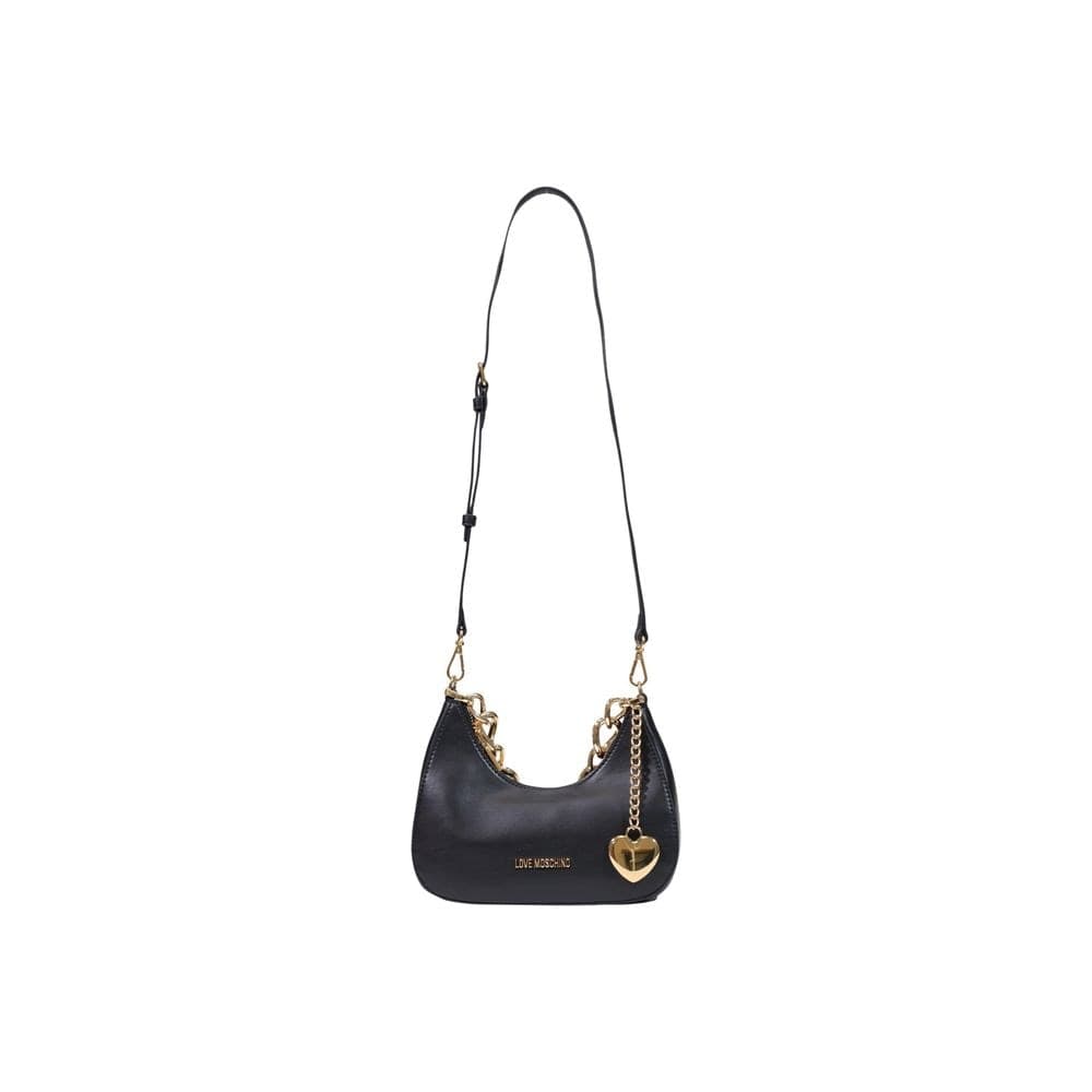 Black Polyester Handbag - 4