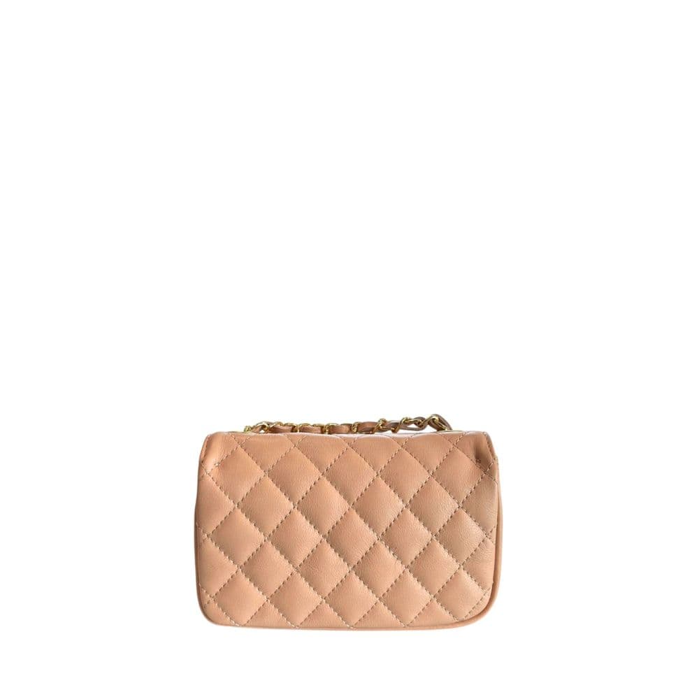 Pink Leather Women Crossbody Bag - 3