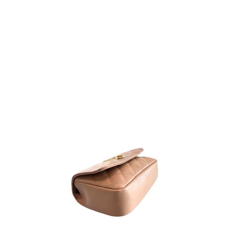 Pink Leather Women Crossbody Bag - 4