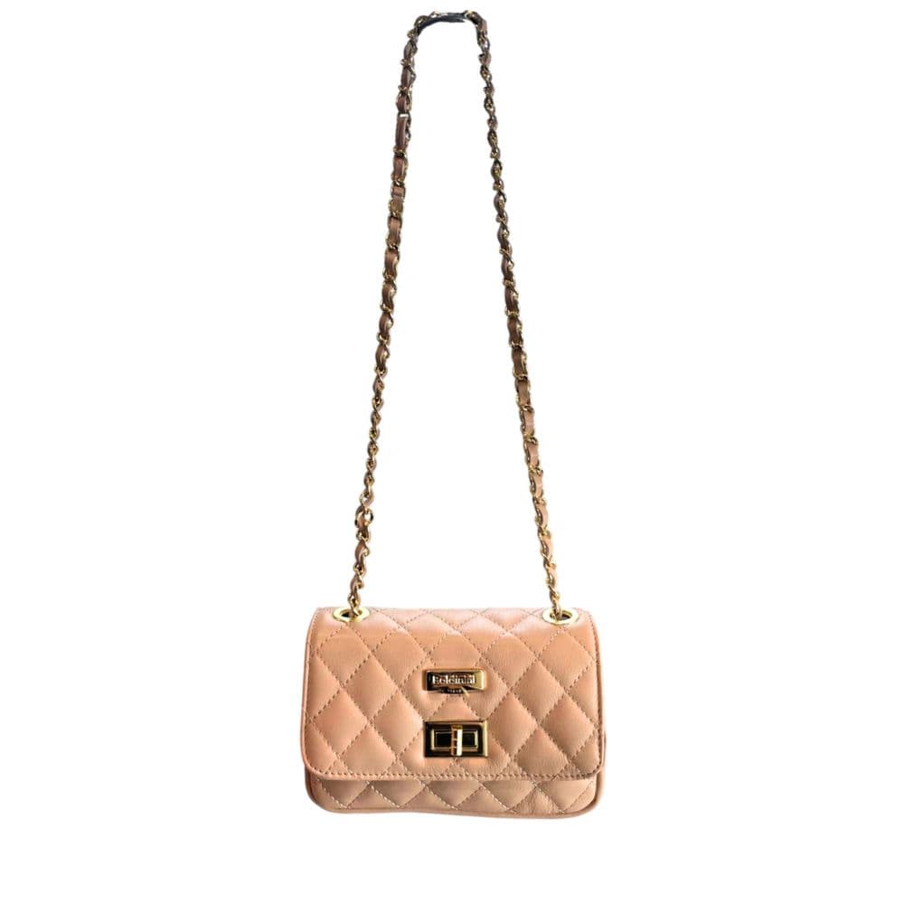 Pink Leather Women Crossbody Bag - 5