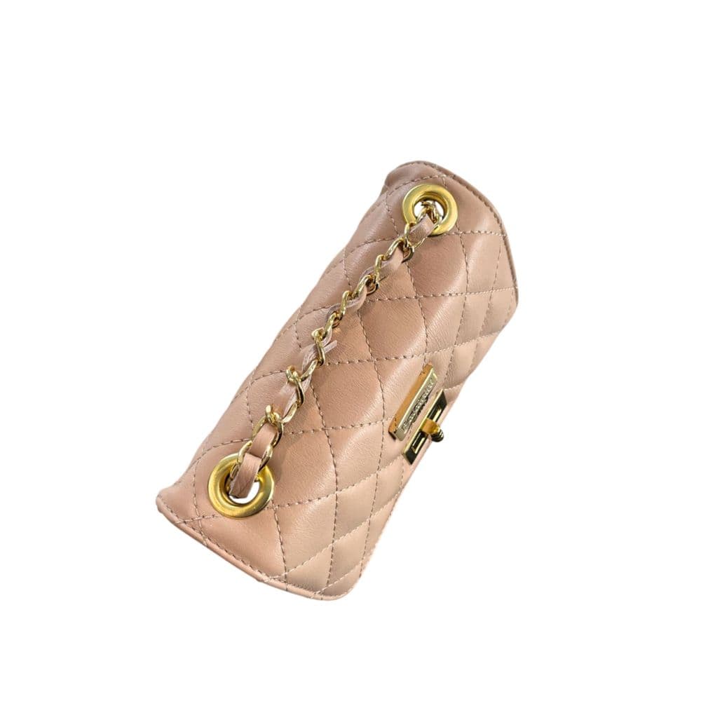 Pink Leather Women Crossbody Bag - 8