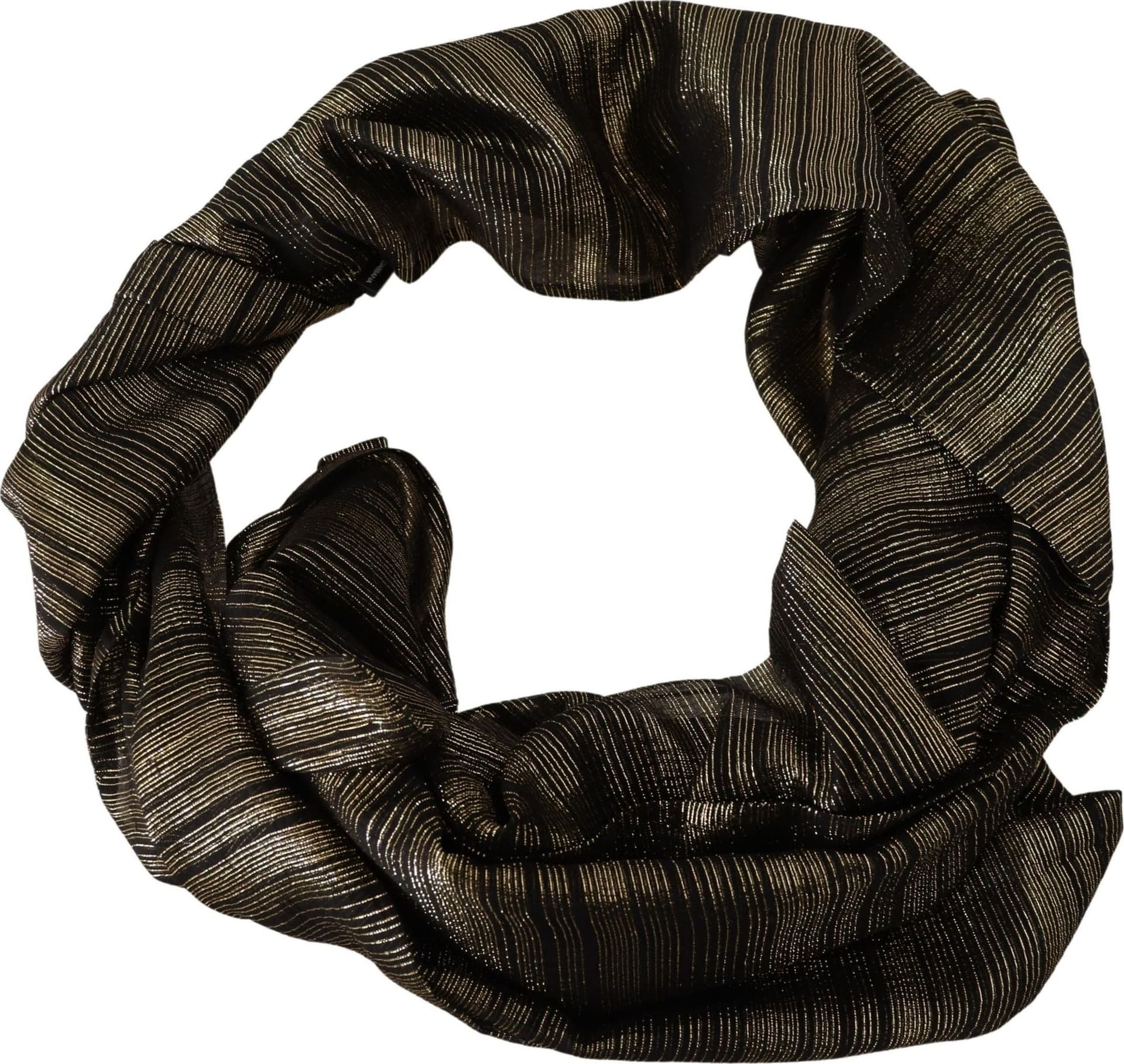 Metallic Gold Silk Stretch Shawl Wrap Scarf - 2