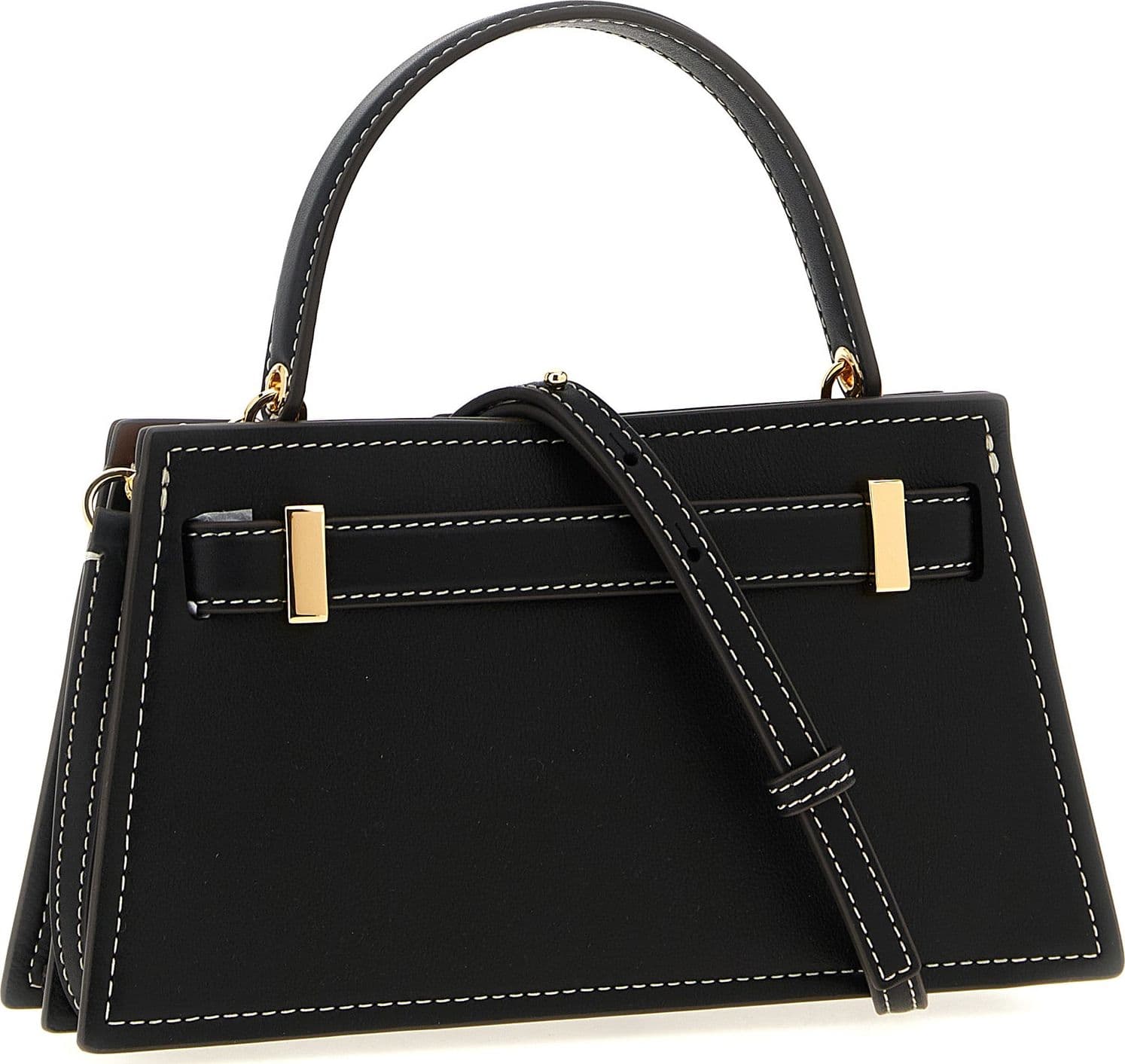 Black Cowhide Handbag - 2