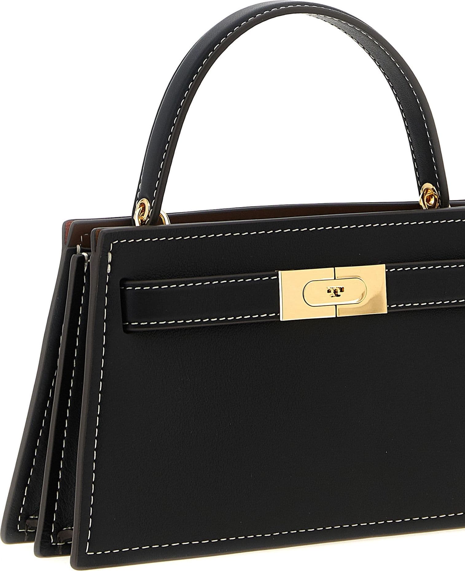 Black Cowhide Handbag - 3