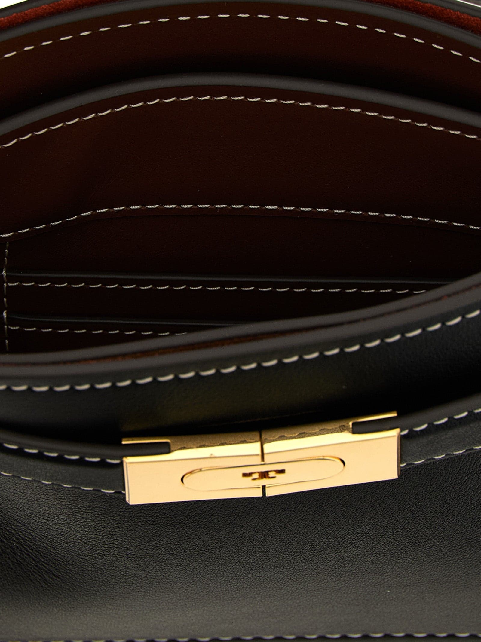 Black Cowhide Handbag - 4