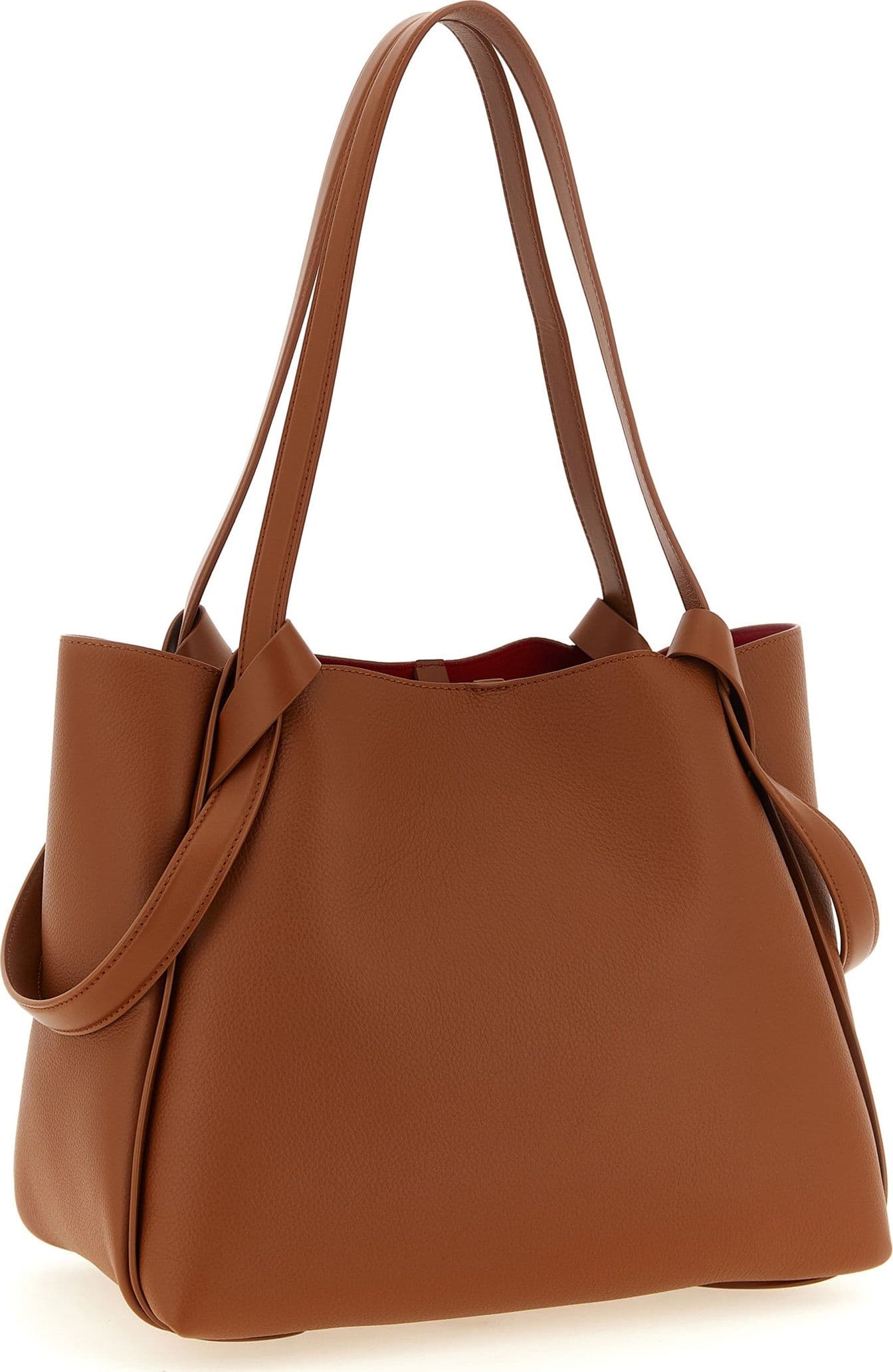 Brown Calfskin Tote Bag - 2