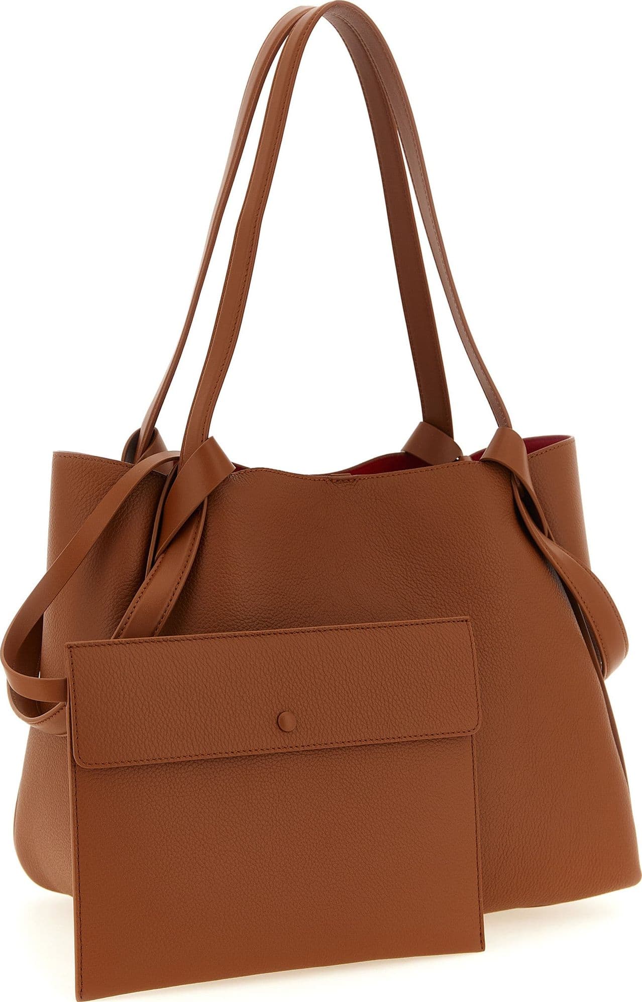 Brown Calfskin Tote Bag - 3