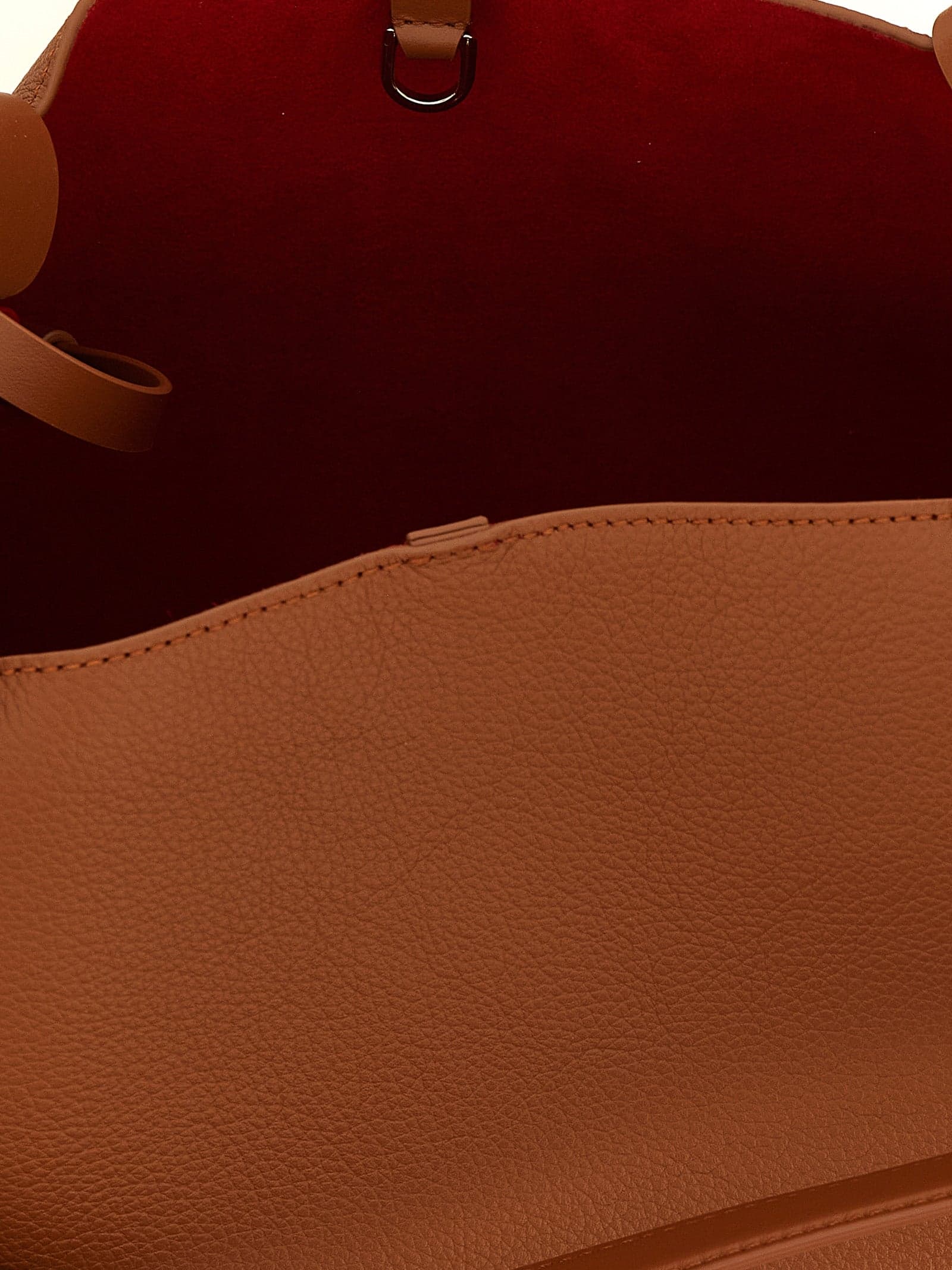 Brown Calfskin Tote Bag - 4
