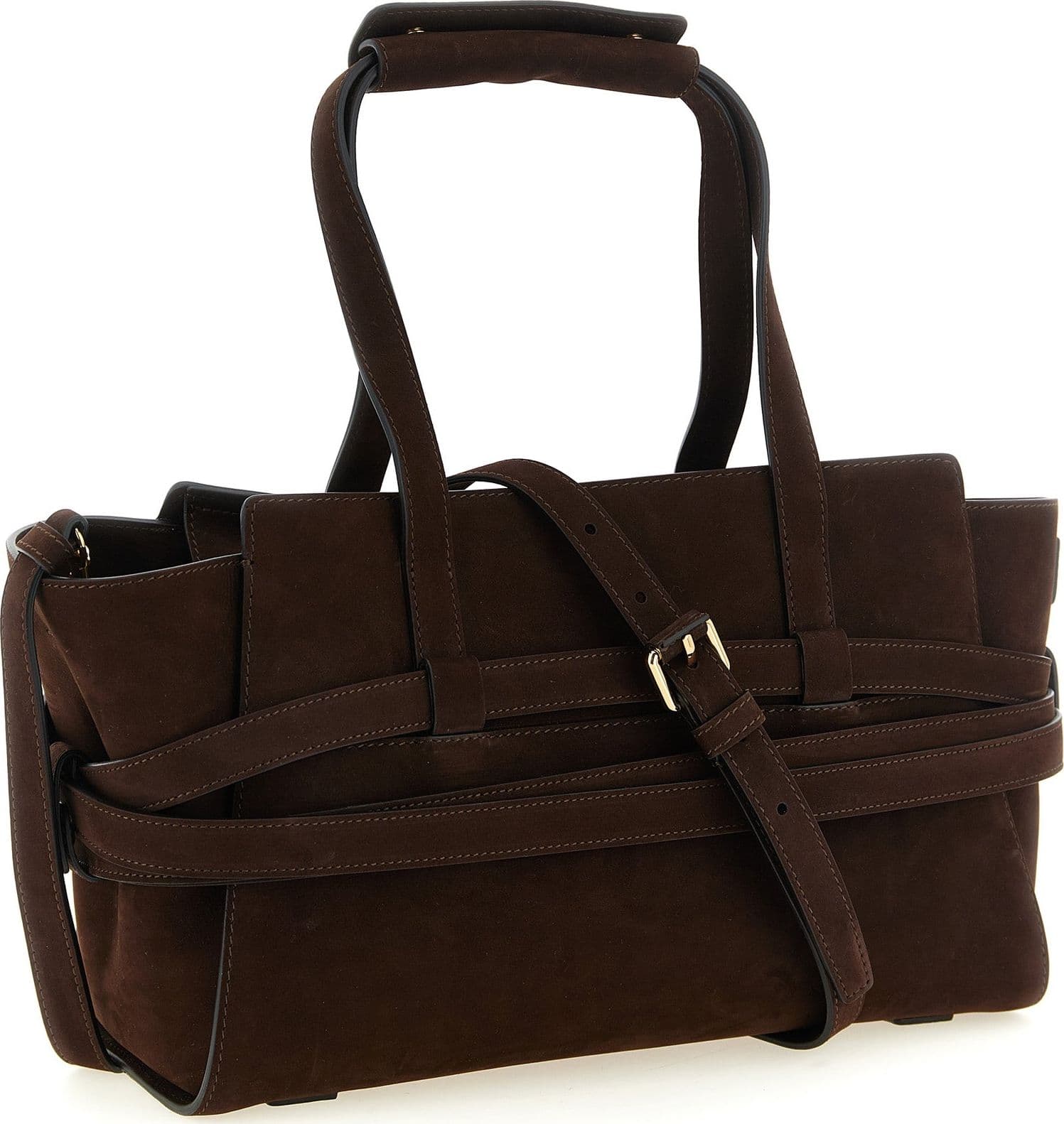 Brown Calfskin Handbag - 2