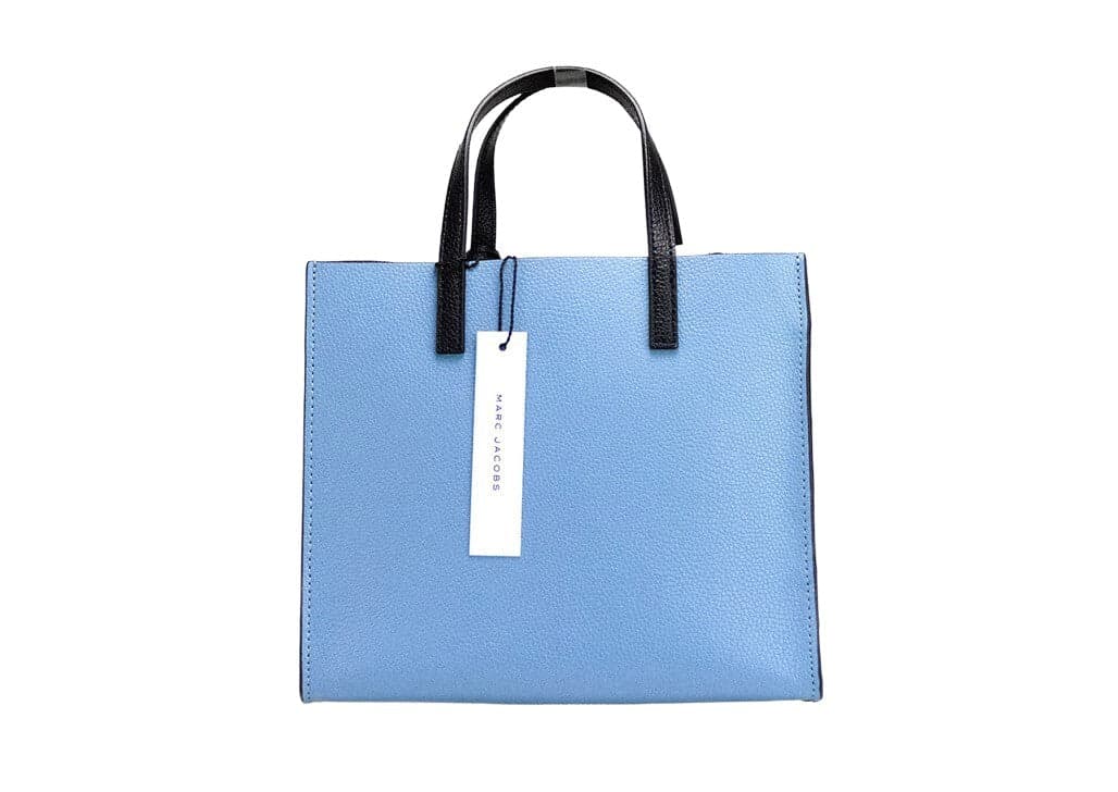 Marc Jacobs Grind Mini Blue Heaven Colorblock Leather Tote Crossbody Bag Purse - 3