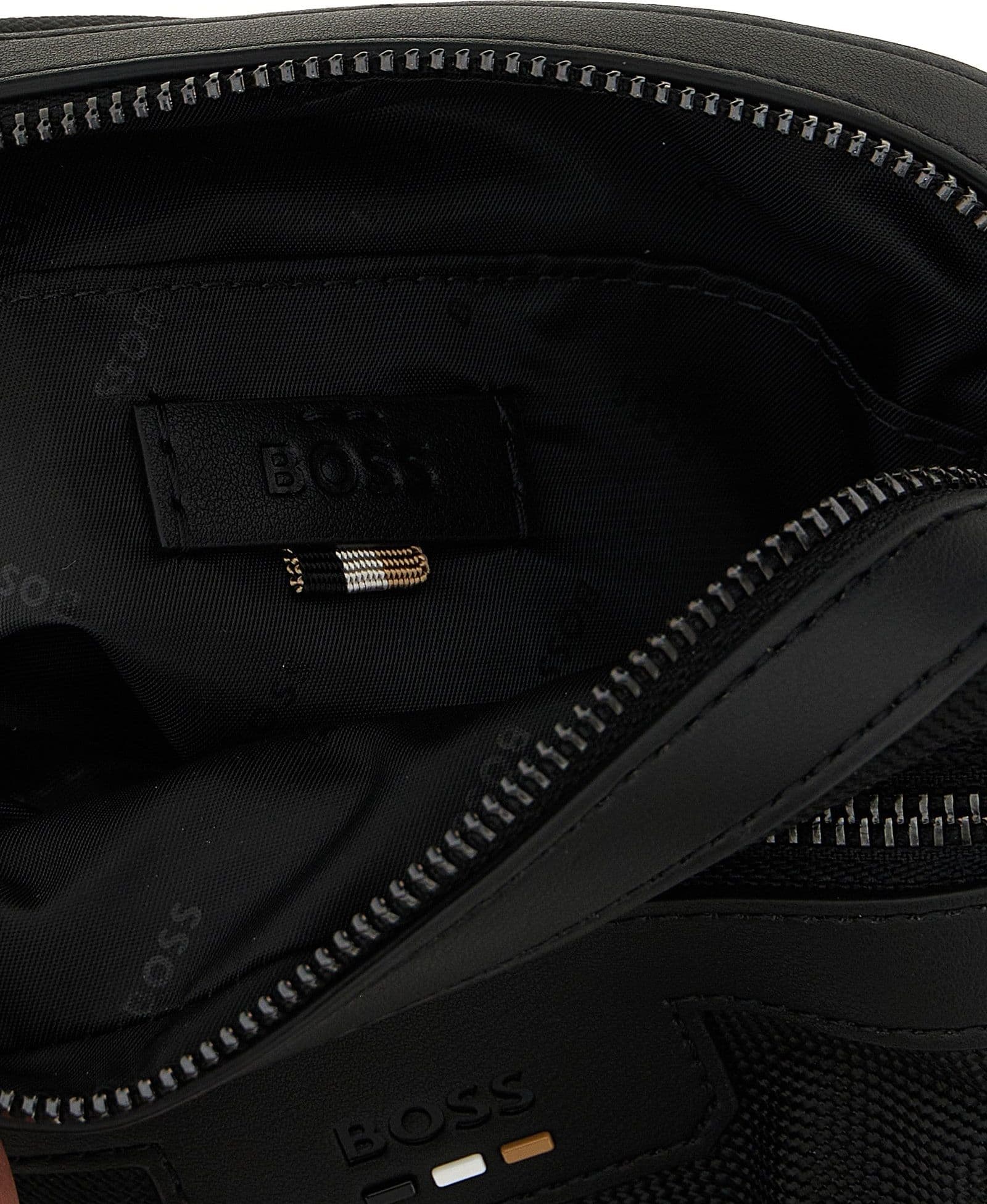 Black Polyester Crossbody Bag - 4