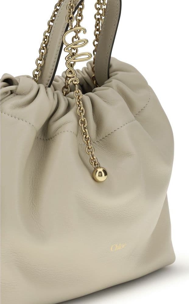Beige Lamb Ovis Aries Aries Shoulder Bag - 4