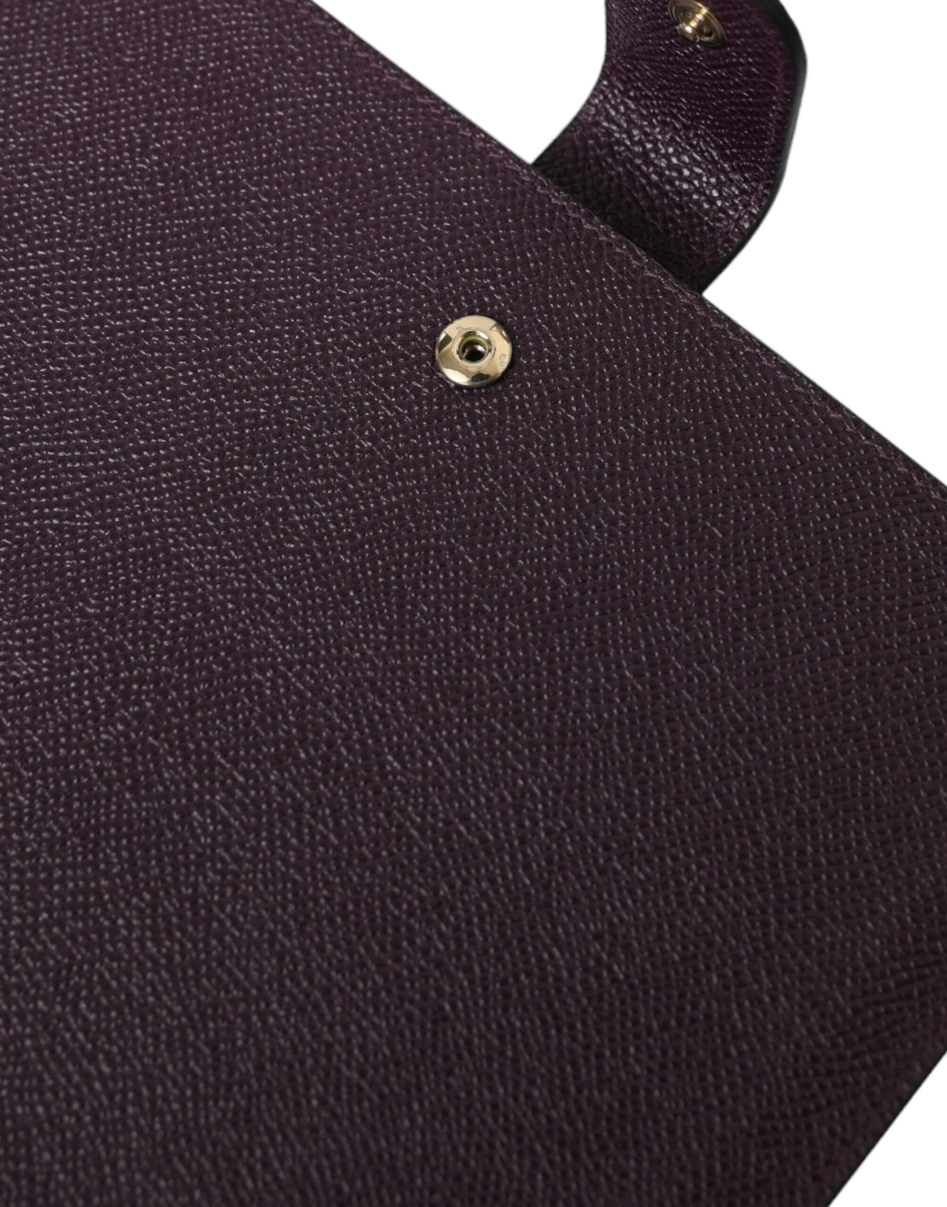Dark Brown Leather Logo Plaque Cover Sleeve Tablet Case - 6