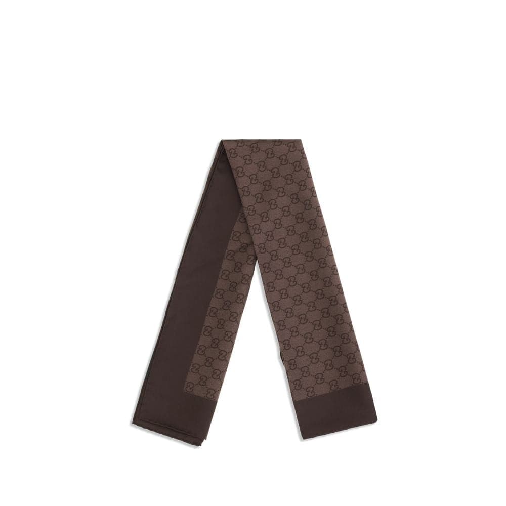Brown Silk Foulard - 2