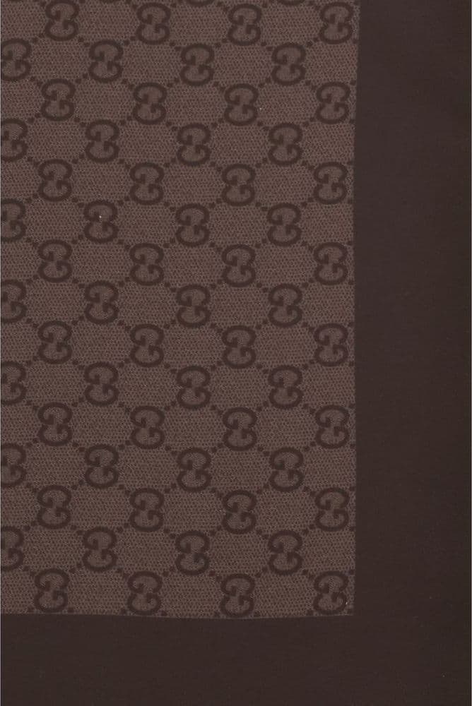 Brown Silk Foulard - 3