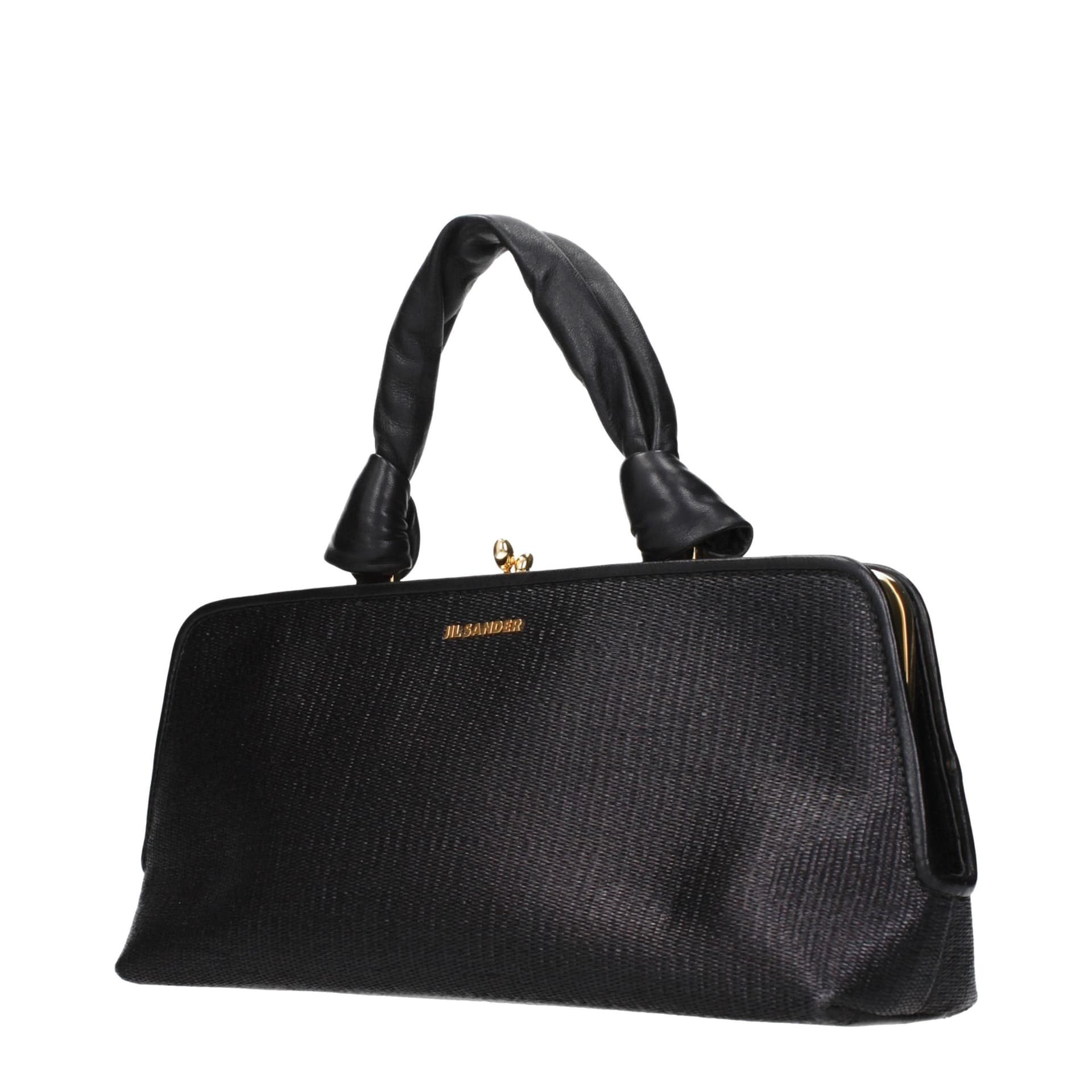 Black Raffia Handbag - 2