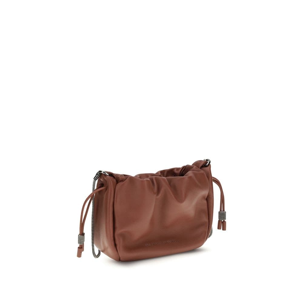 Brown Calf Leather Bos Taurus Shoulder Bag - 2