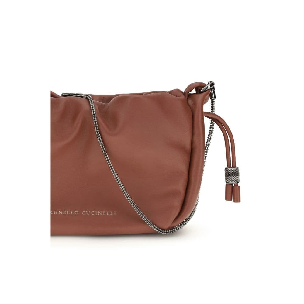 Brown Calf Leather Bos Taurus Shoulder Bag - 4