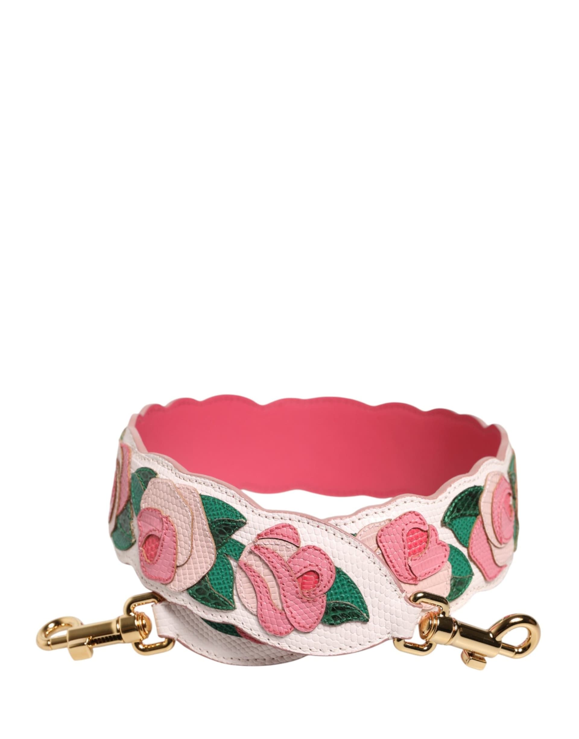 Strap White Floral Calf Leather Bag Accessory Shoulder - 6