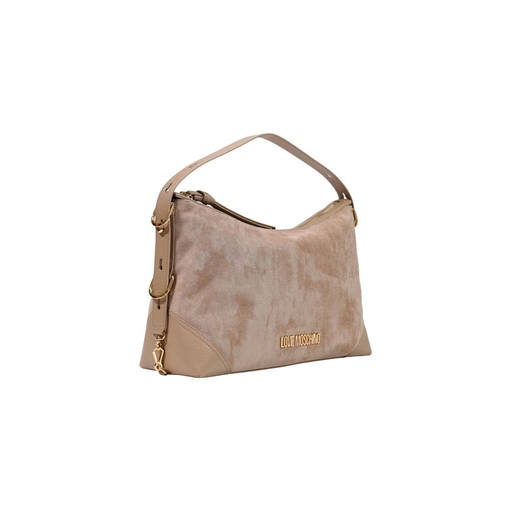 Beige Polyester Handbag - 2