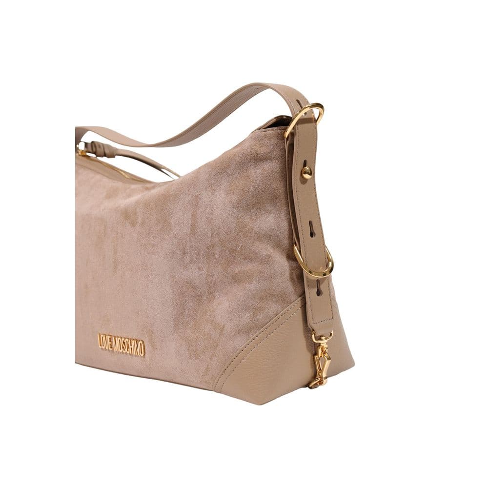 Beige Polyester Handbag - 4