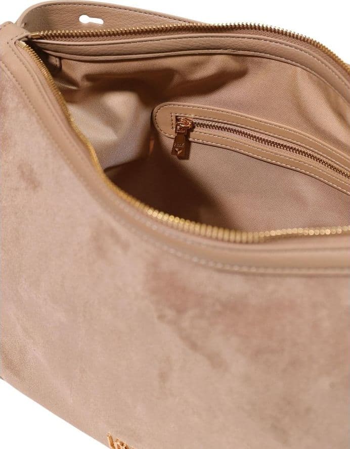 Beige Polyester Handbag - 5