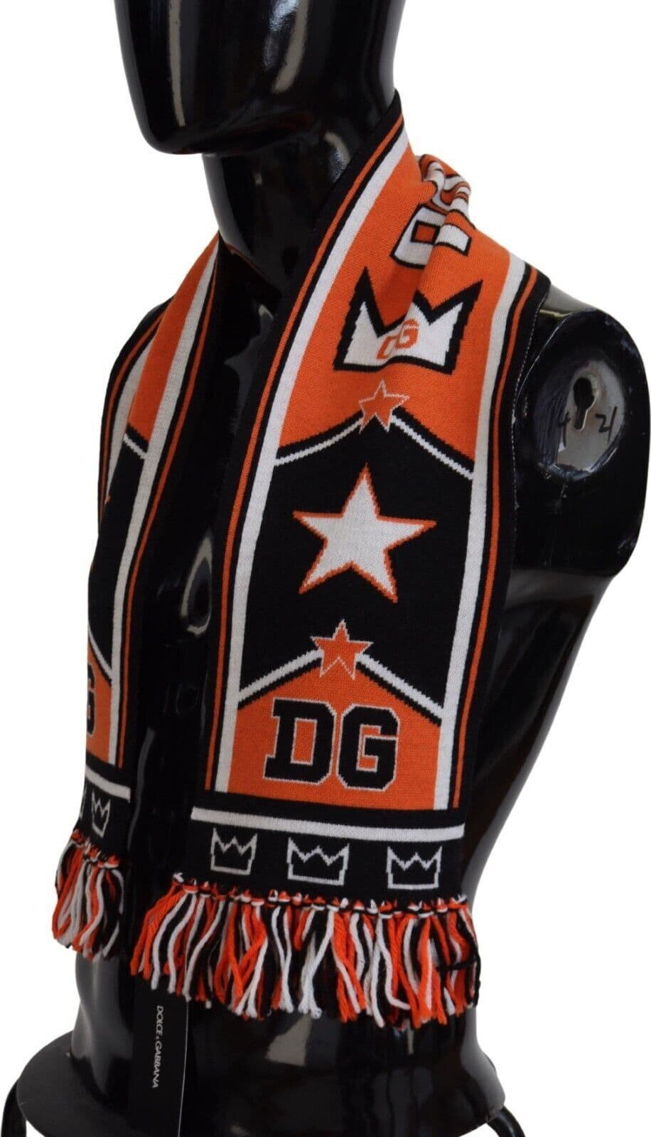 Multicolor DG Logo Printed Men Neck Wrap Shawl Scarf - 2