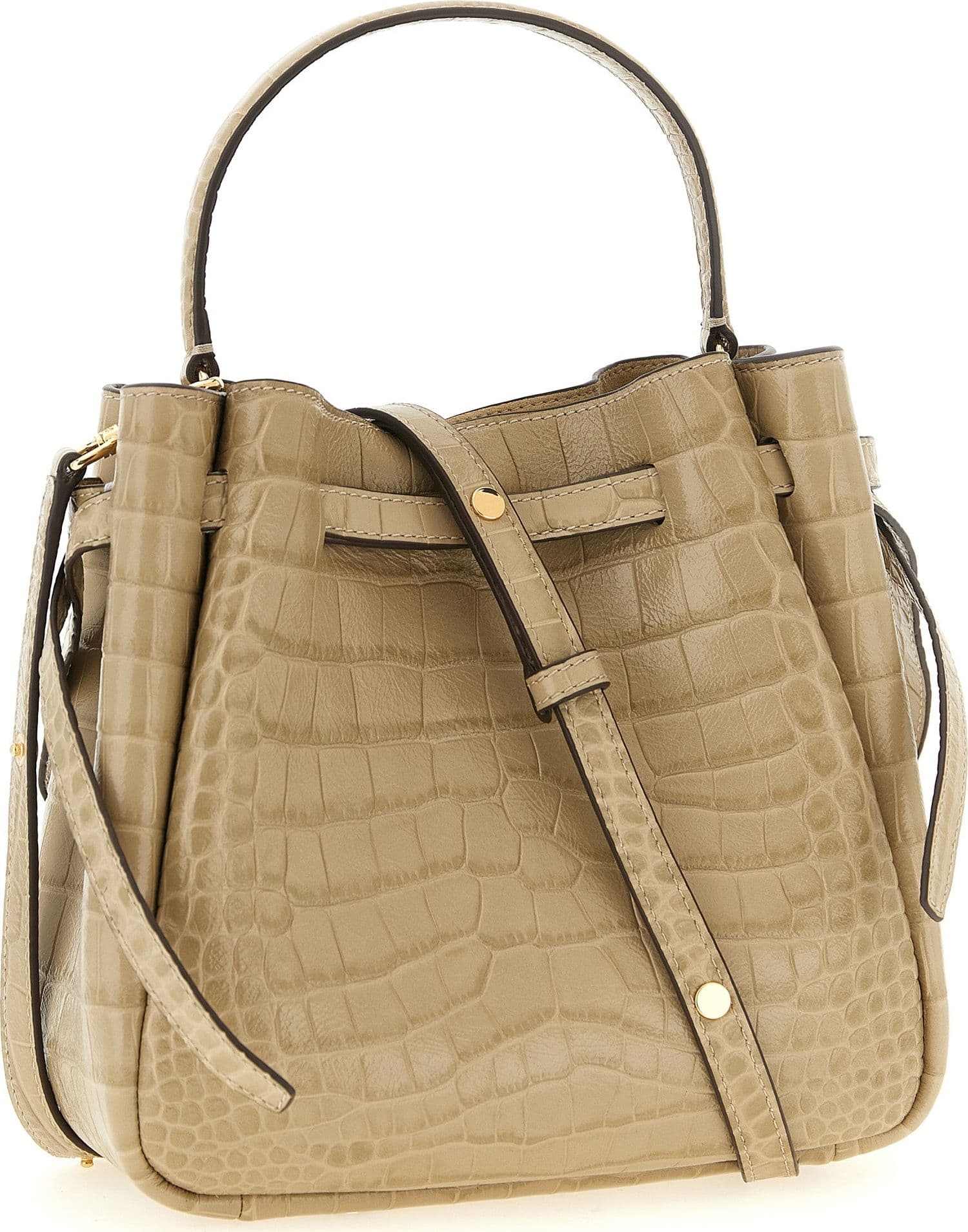 Beige Cowhide Shoulder Bag - 2