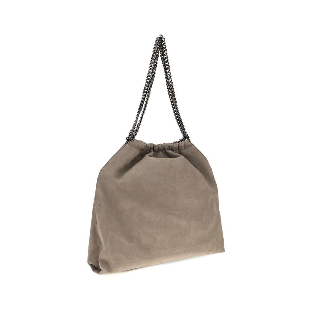 Beige Polyester Shoulder Bag - 3