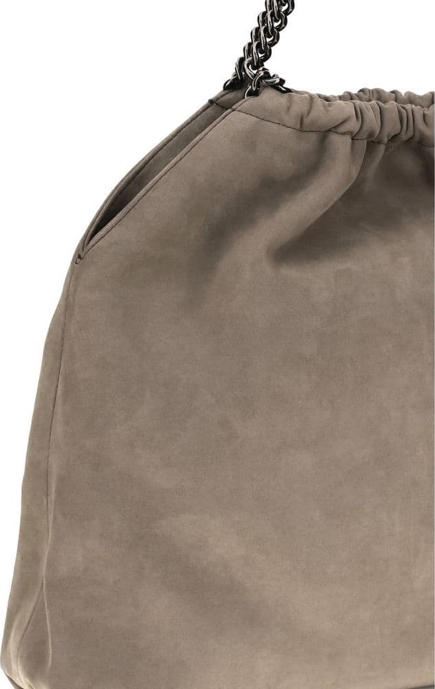 Beige Polyester Shoulder Bag - 4