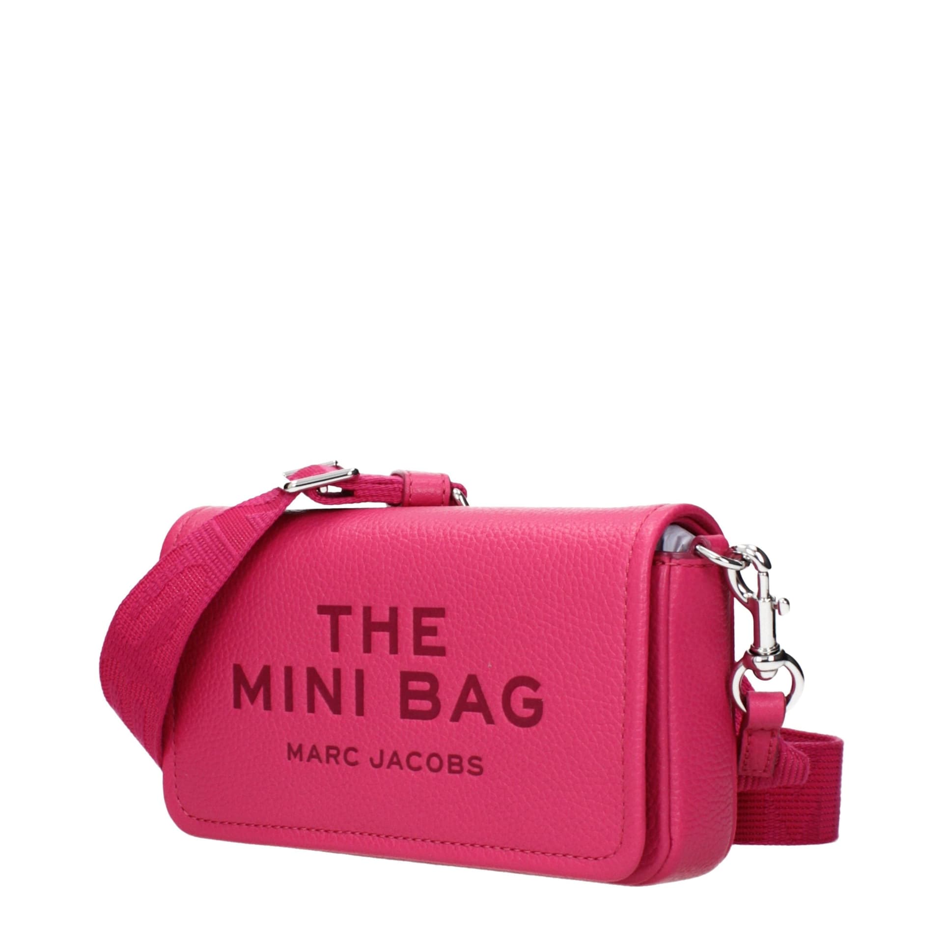 Pink Leather Crossbody Bag - 2