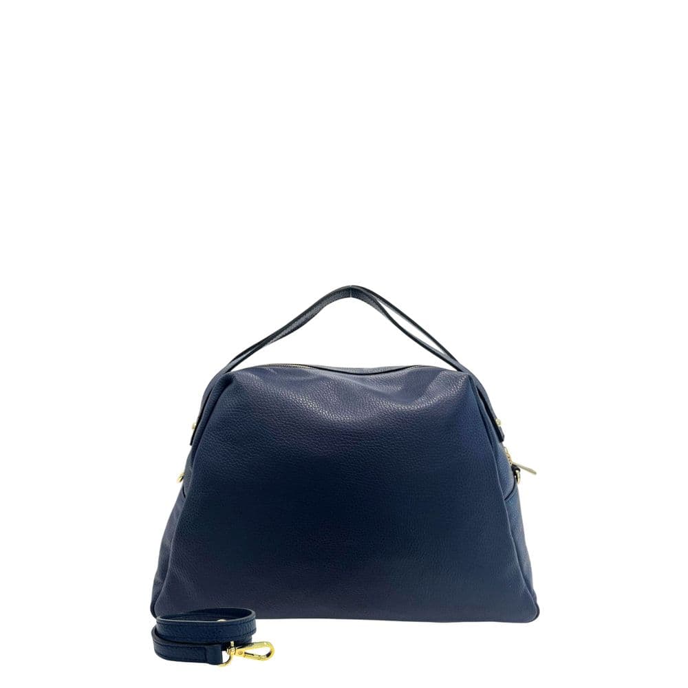Blue Leather Women Bag - 3