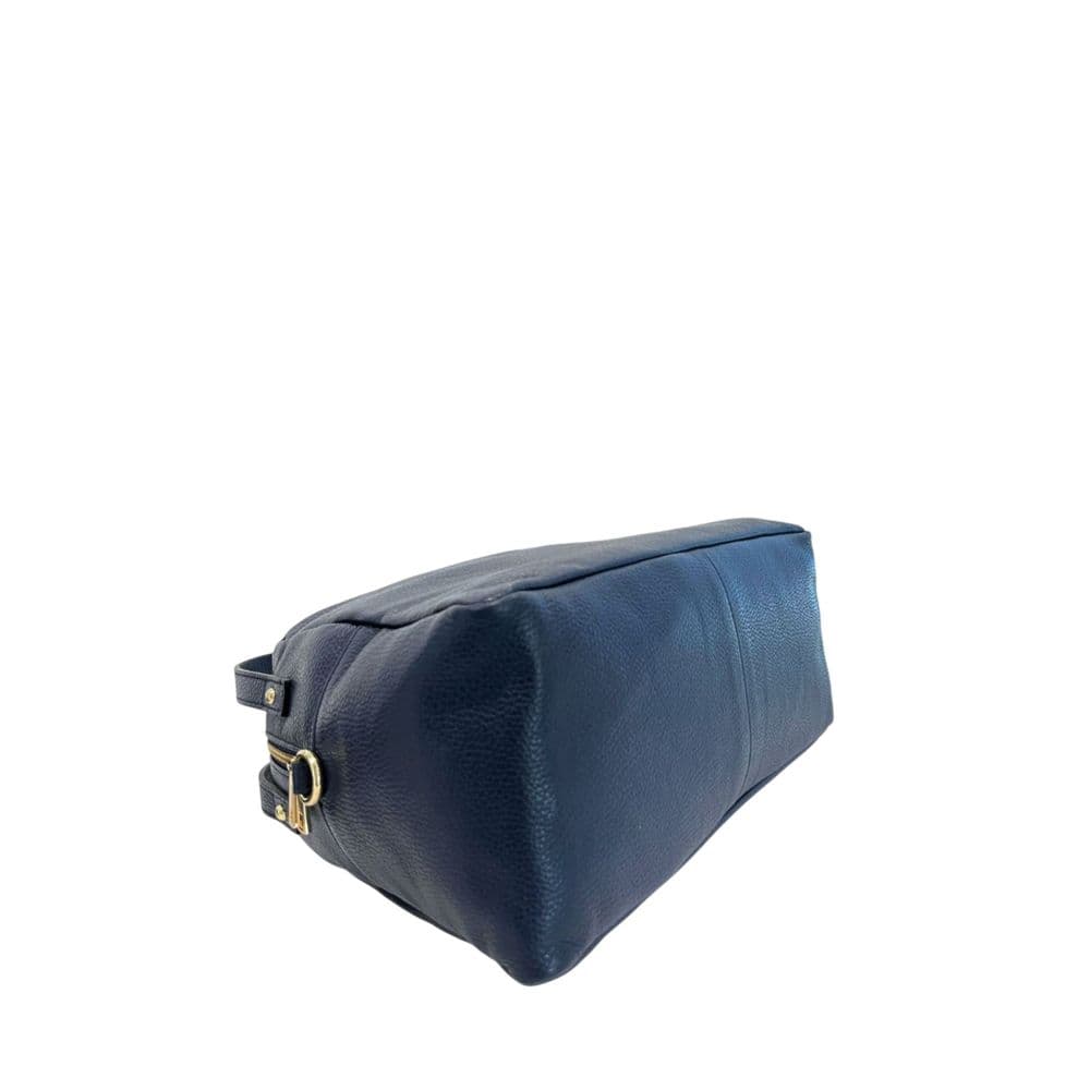 Blue Leather Women Bag - 4